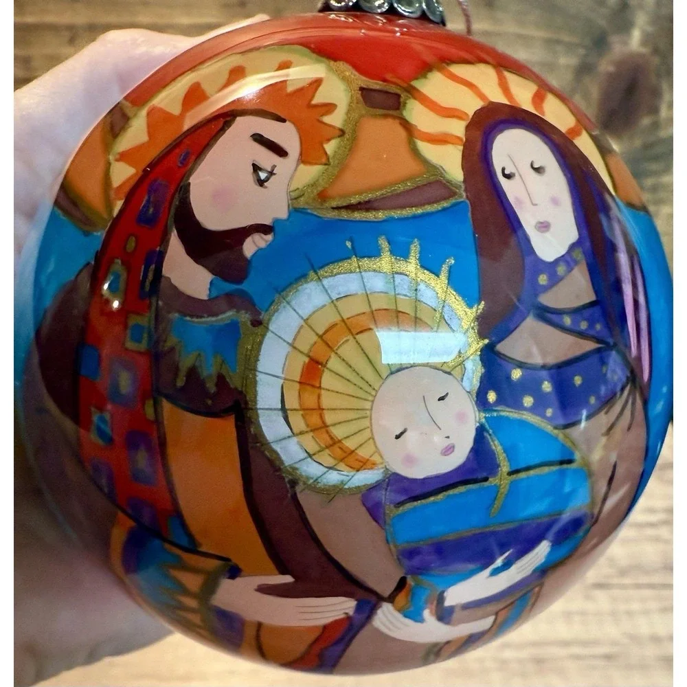 Vintage Pier 1 Li Bien Ornament Holy Family 2006‎ Nativity Christmas